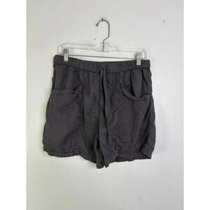 Faherty Shorts Womens Medium Topanga Drape Pull On Linen Blend Lightweight Airy